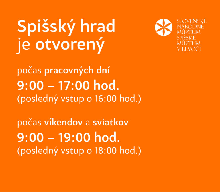 Otváracie hodiny na Spišskom hrade