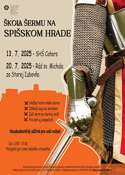 Pozývama do Školy šermu na Spišskom hrade