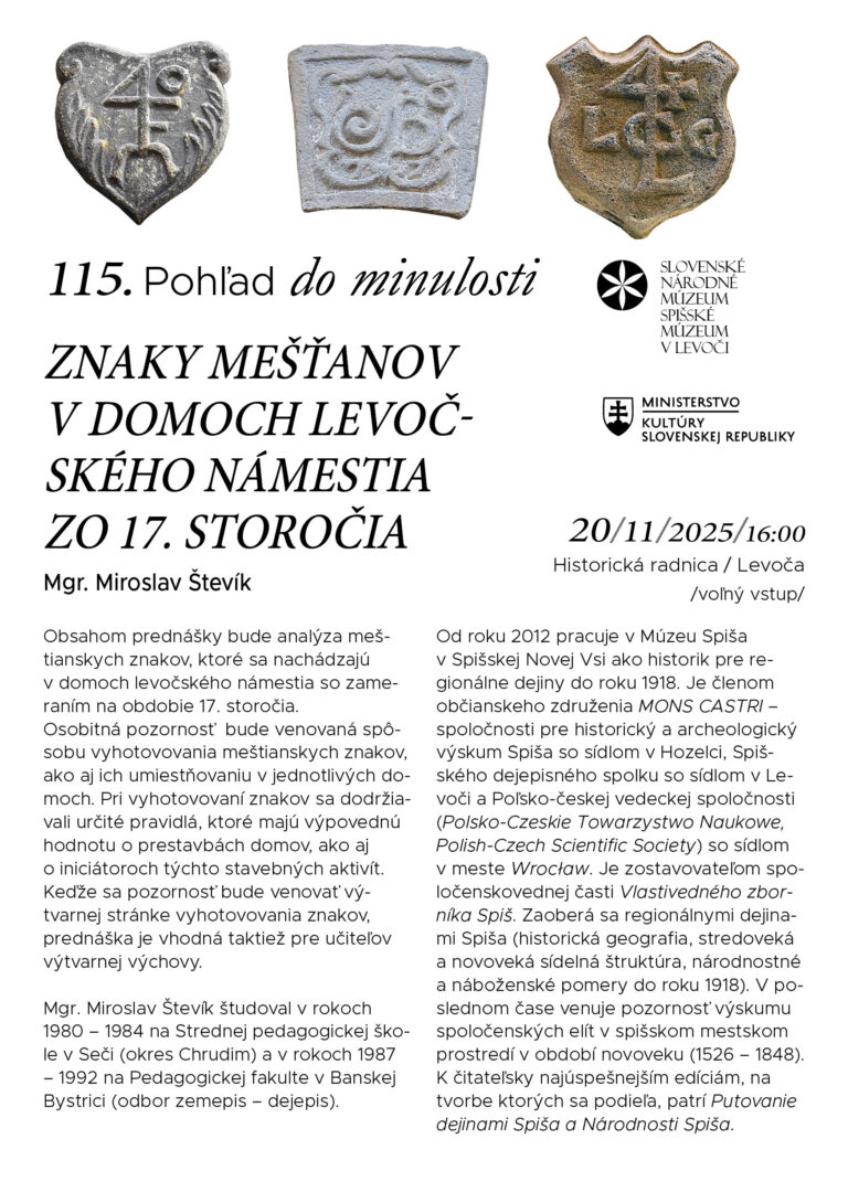 Pozývame vás na 115. pohľad do minulosti