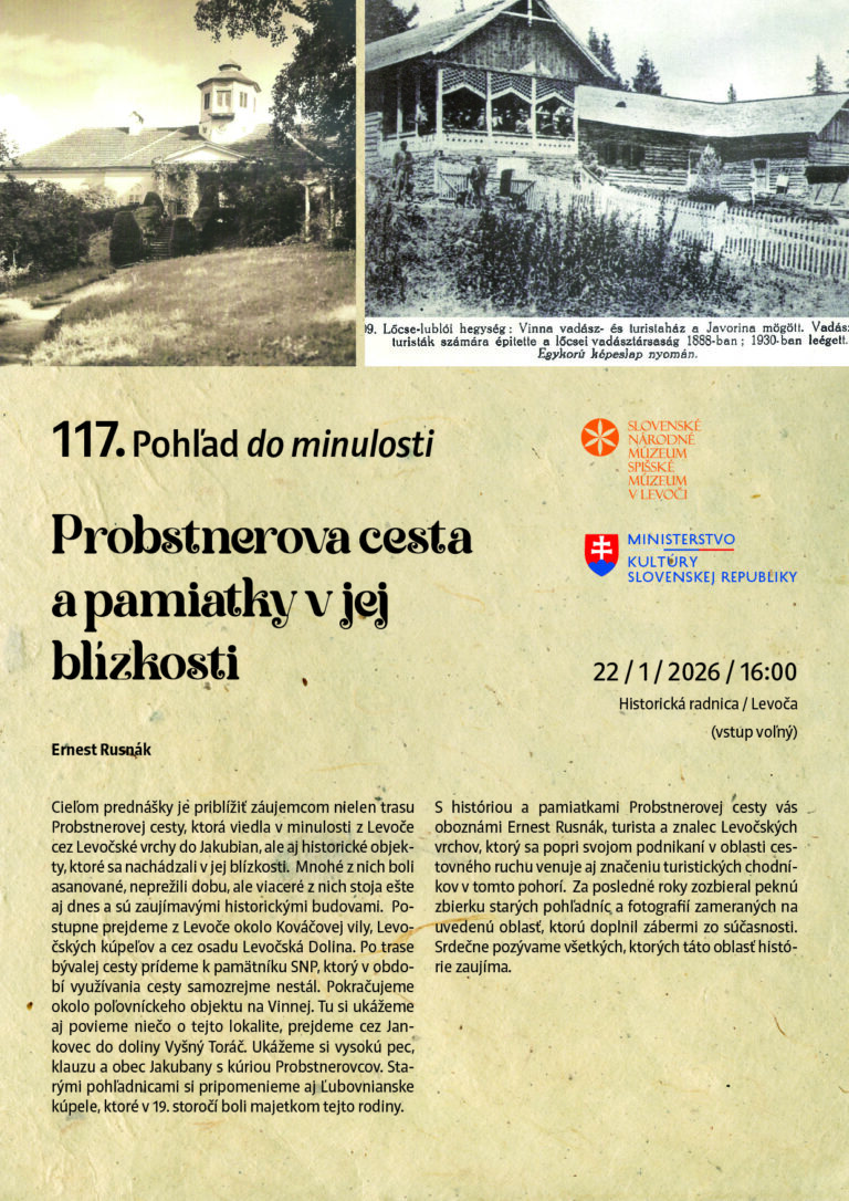 Pozývame vás na 117. Pohľad do minulosti