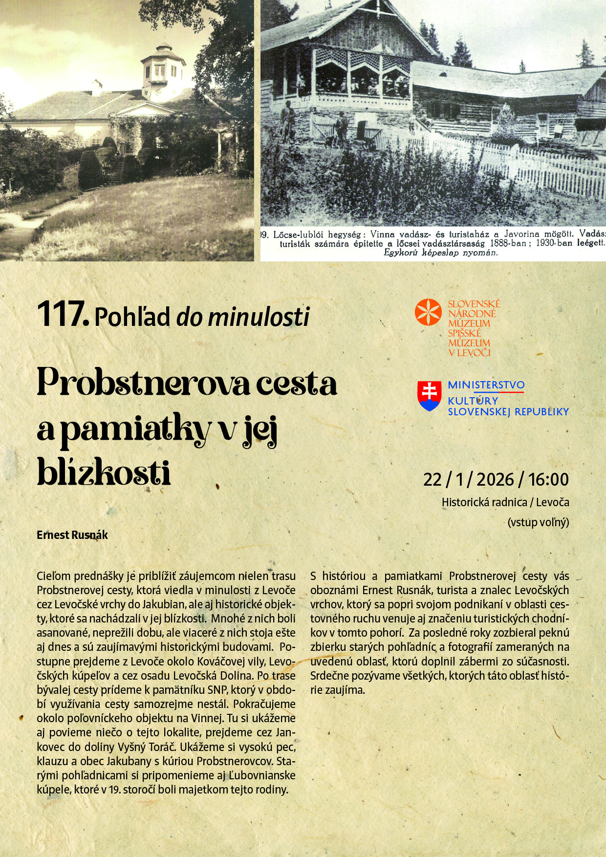 Pozývame vás na 117. Pohľad do minulosti