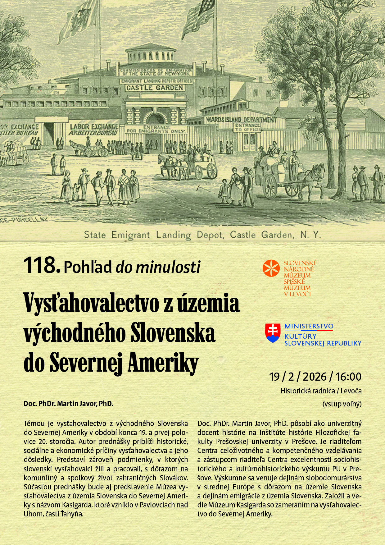 Pozývame vás na 118. Pohľad do minulosti