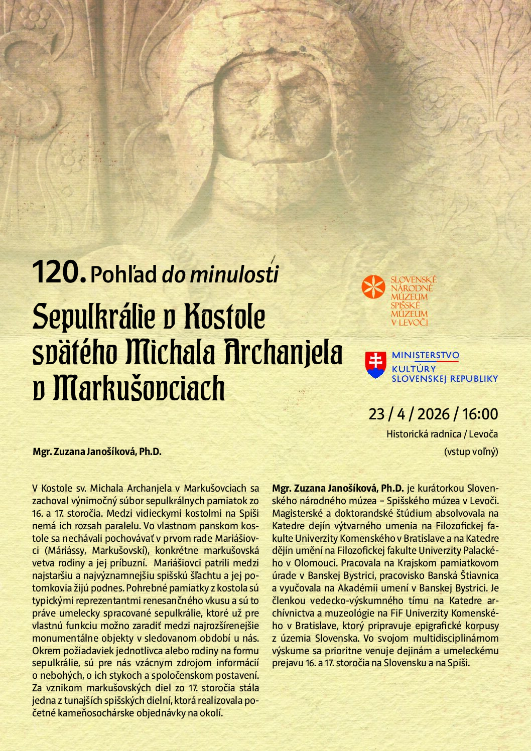 Pozývame vás na 120. Pohľad do minulosti