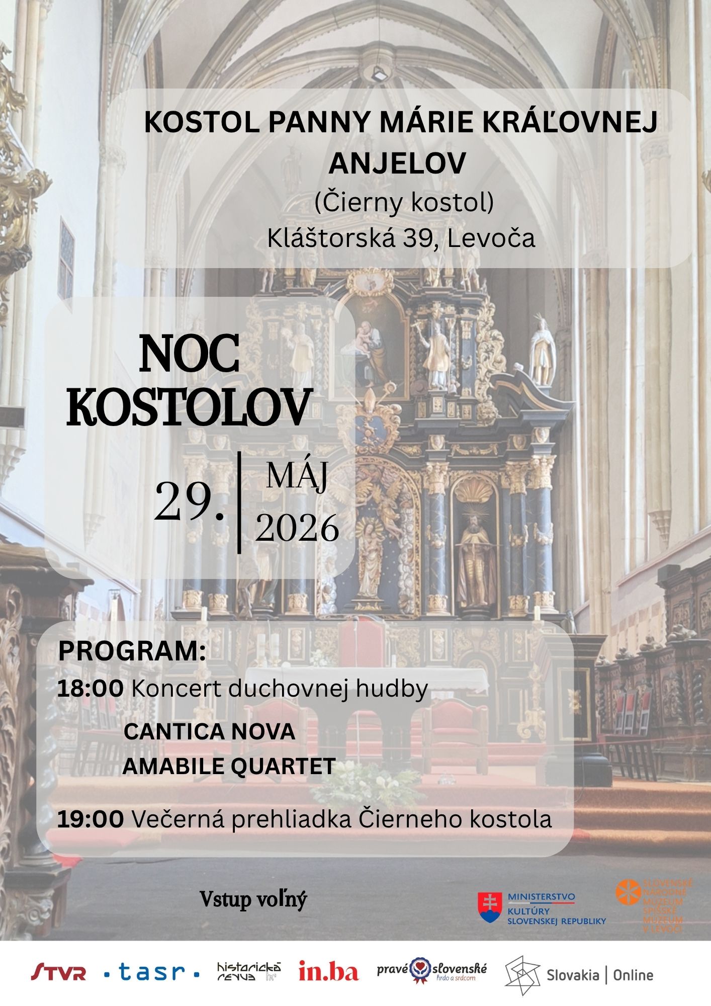 Noc kostolov